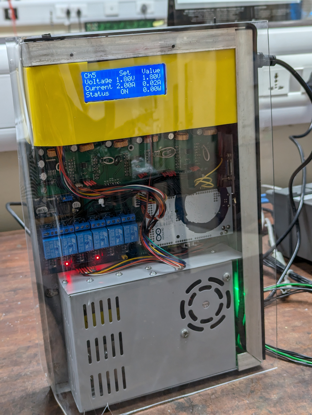digital heater power supply with six channel output